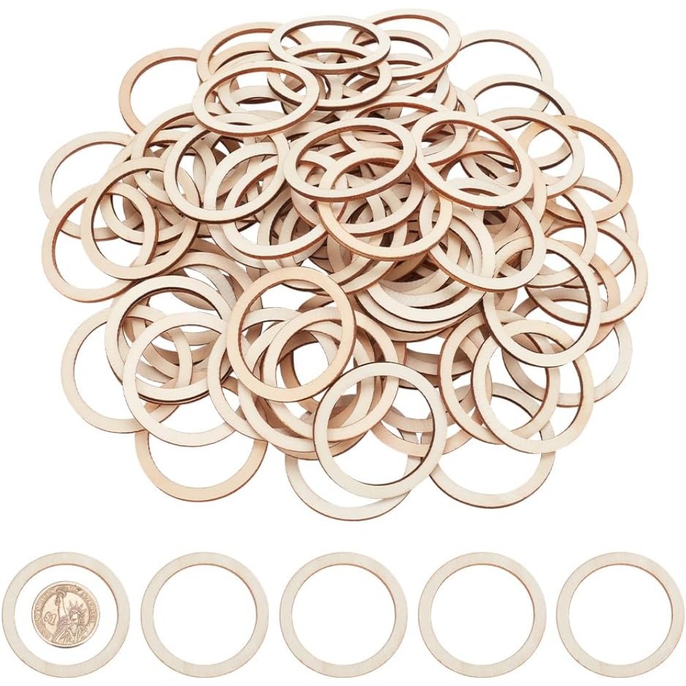 Wood Ring Blank - 100 Stück 1.96 