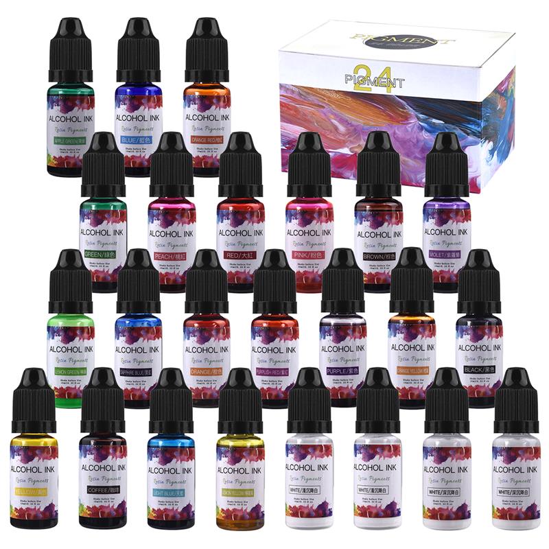 Resin Dye Alcohol - 24 farbe/Set 10ml Harz Pigment Kunst