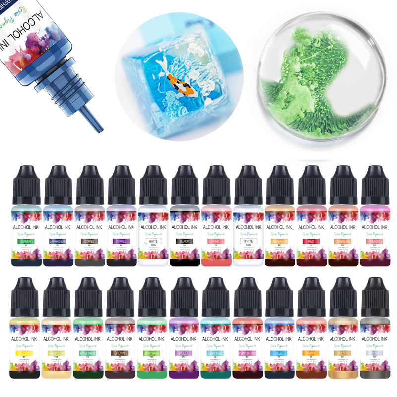 Resin Dye Alcohol - 10 ml Kunsttinte Alkoholharzpigment Flüssiger Farbstoff