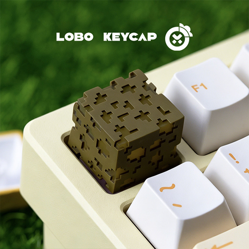 Resin Crafting Minecraft - Cartoon-Quadratische Minecraft-Serie Kreative Tastatur-Dekoration Durchsichtige Tastenkappen