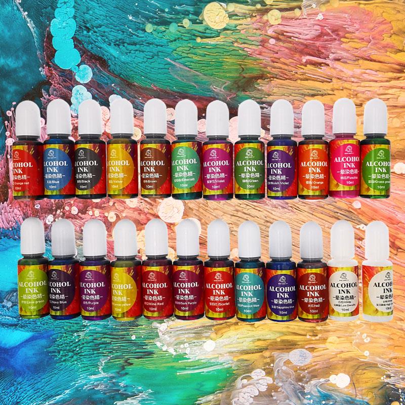 Resin Dye Alcohol - 24 farben 10 ml Kunst Tinte