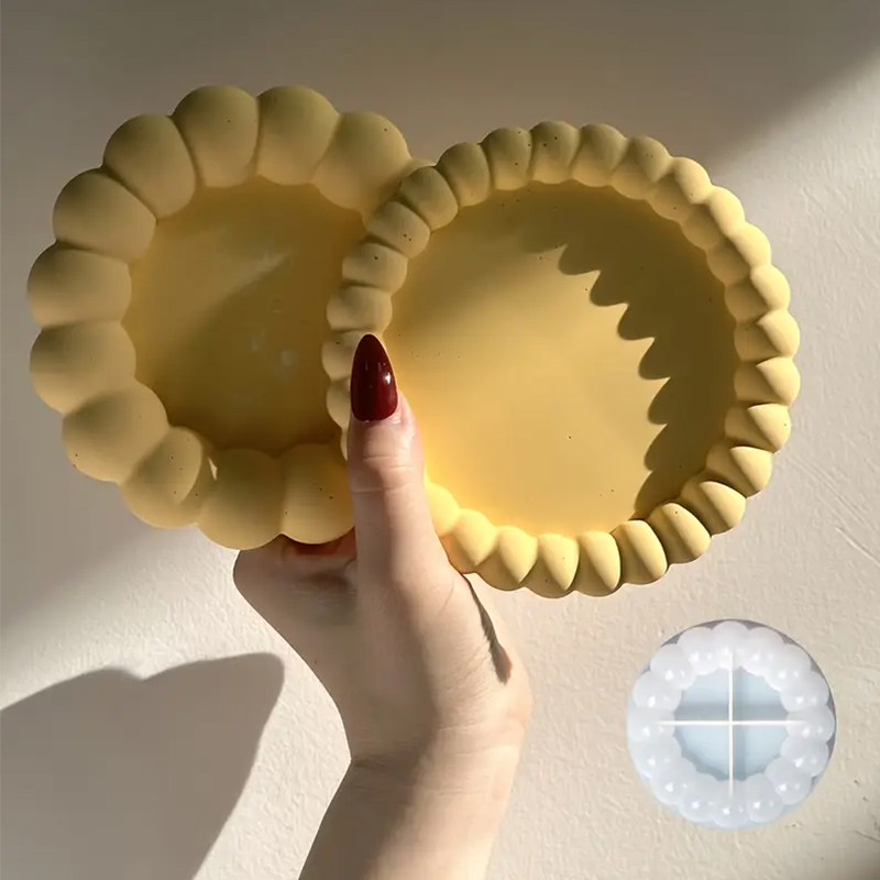 Coaster Mold Round - Diy Runde Blase Tablett Untersetzer Silikon