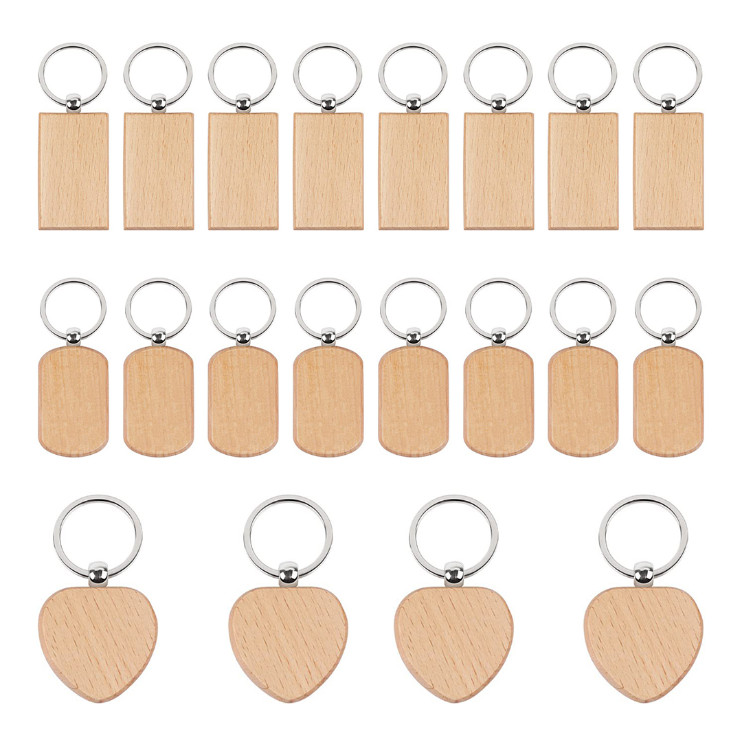 20 Stück Unbehandelte Holz-Sch – Wood Ring Blank Bewertung und Preis