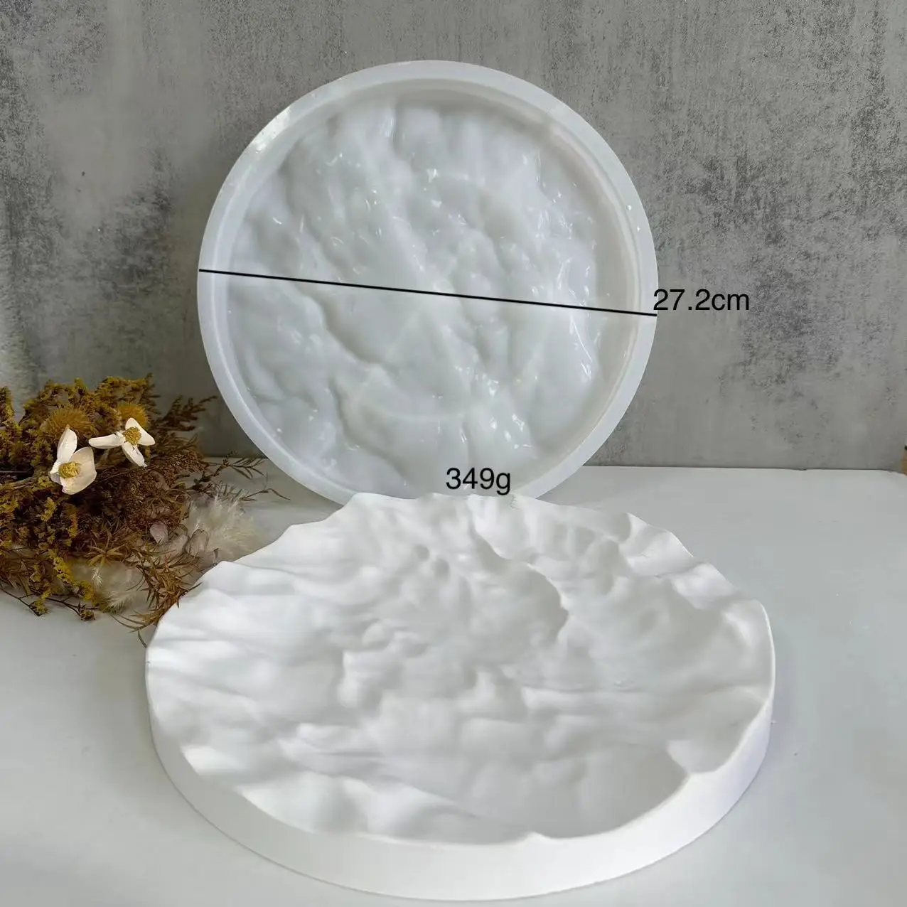 Unregelmäßige Ozean wellen gro – Coaster Mold Round Bewertung und Preis