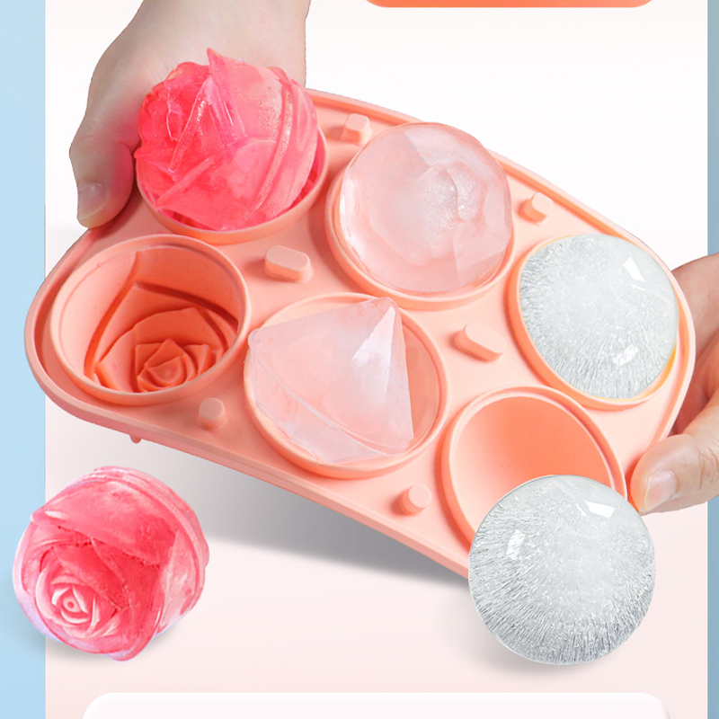 3D Rose Diamant Runde Eiswürfe – Coaster Mold Round Bewertung und Preis