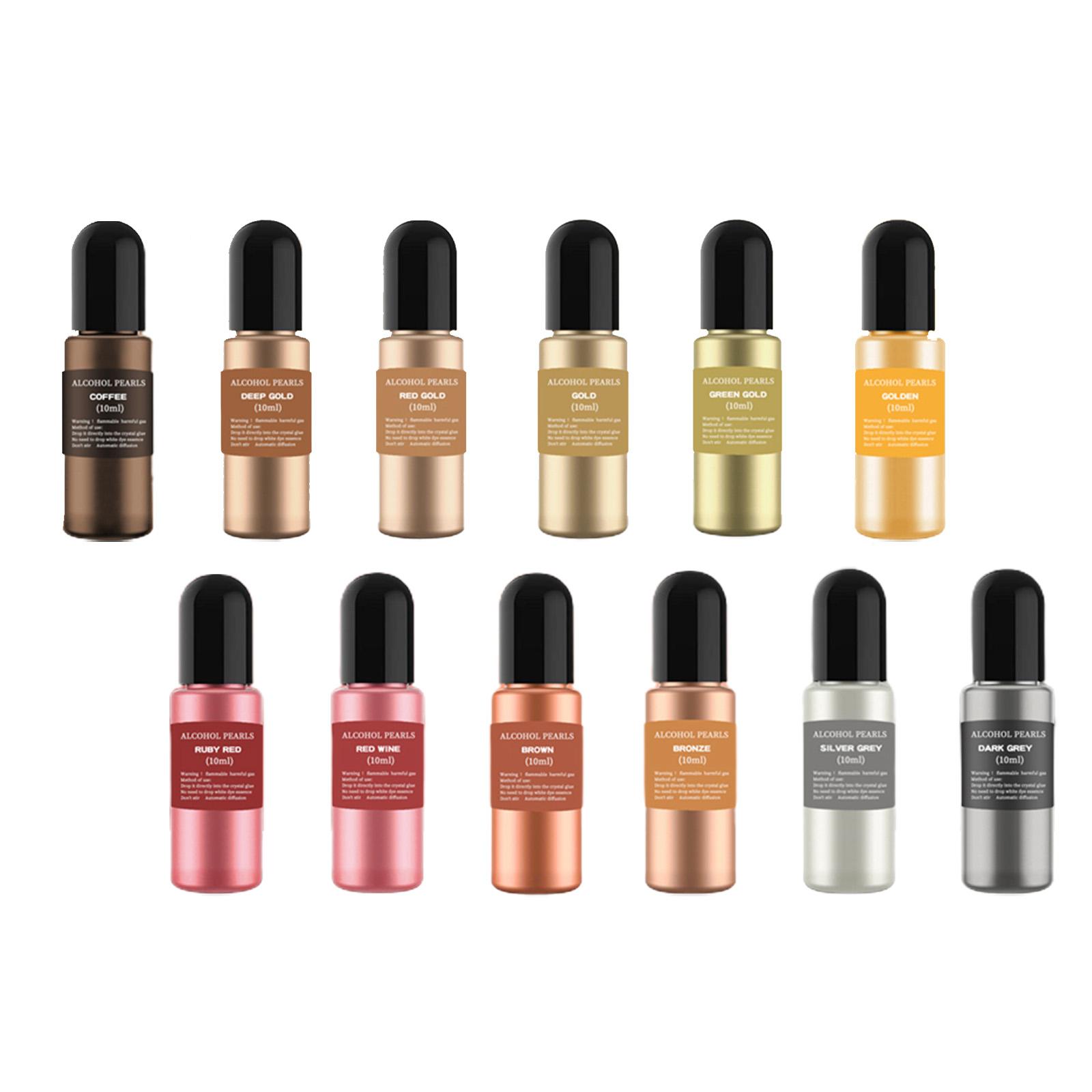 12 Flaschen Metallische Alkoho – Resin Dye Alcohol Bewertung und Preis