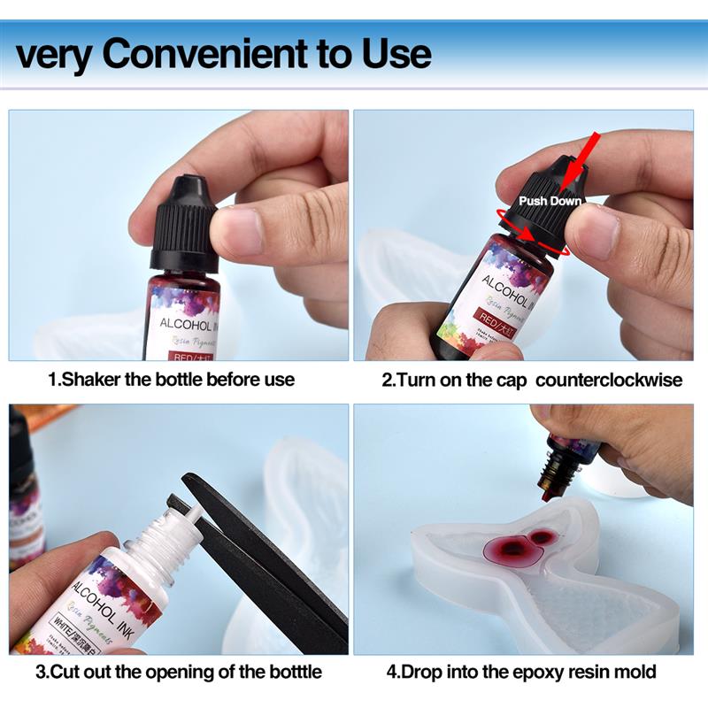1 Set Epoxy Harz Pigment Kit K – Resin Dye Alcohol Bewertung und Preis